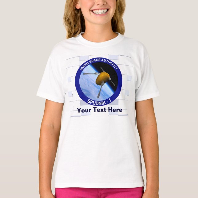 Idaho Spudnik Satellite Mission Patch T-Shirt (Front)