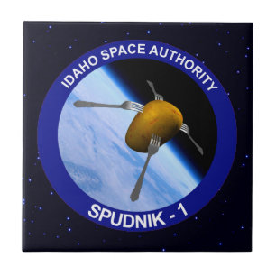 Idaho Spudnik Satellite Mission Patch Tile