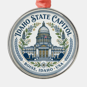 Idaho State Capitol USA Metal Ornament