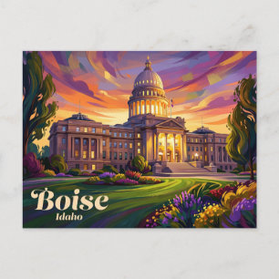 Idaho State Capitol USA Postcard