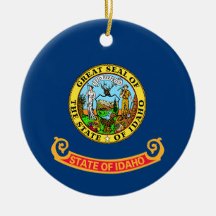 Idaho State Flag Ceramic Ornament