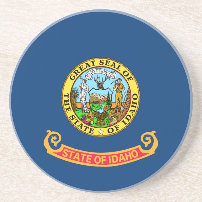 Idaho State Flag Coaster (Front)
