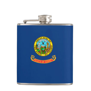 Idaho State Flag Design Hip Flask