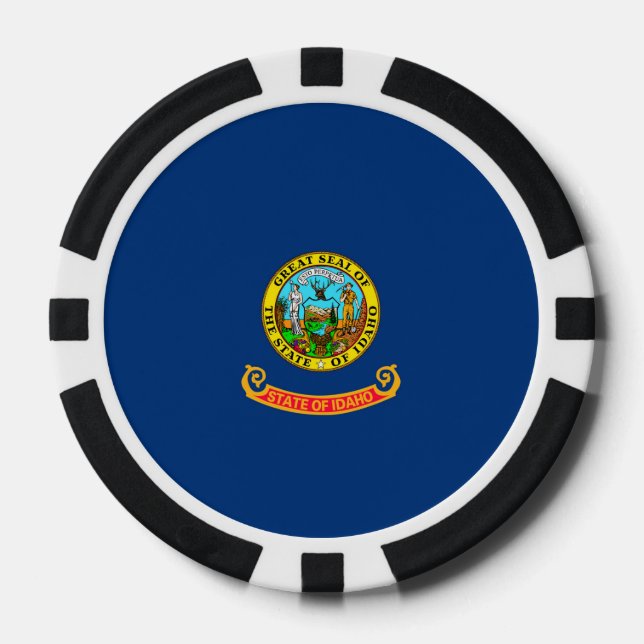 Idaho State Flag Design Poker Chips (Front)