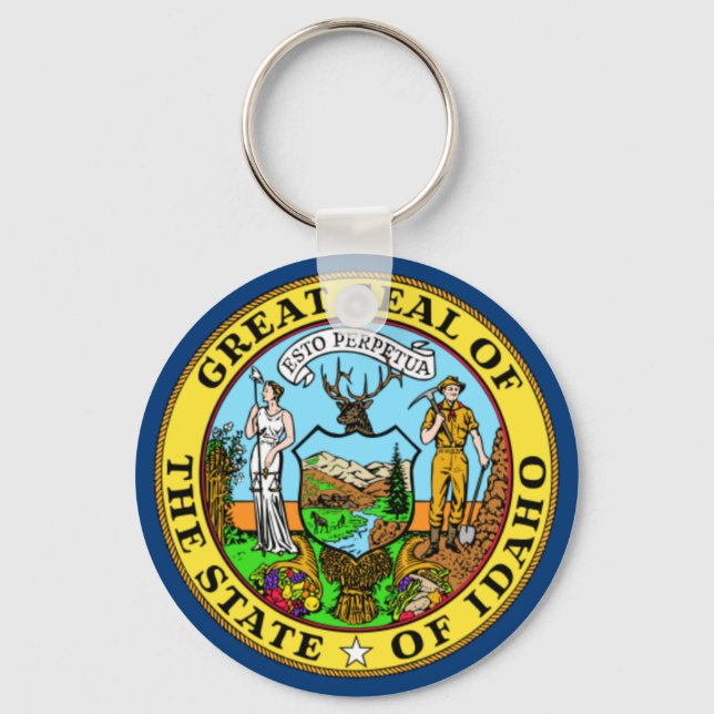 Idaho State Flag Keychain (Front)