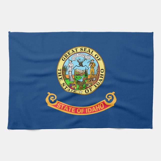 Idaho State Flag Kitchen Towel (Horizontal)