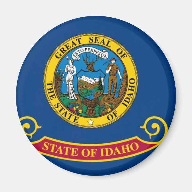 Idaho State Flag Magnet (Front)