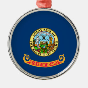 Idaho State Flag Metal Ornament