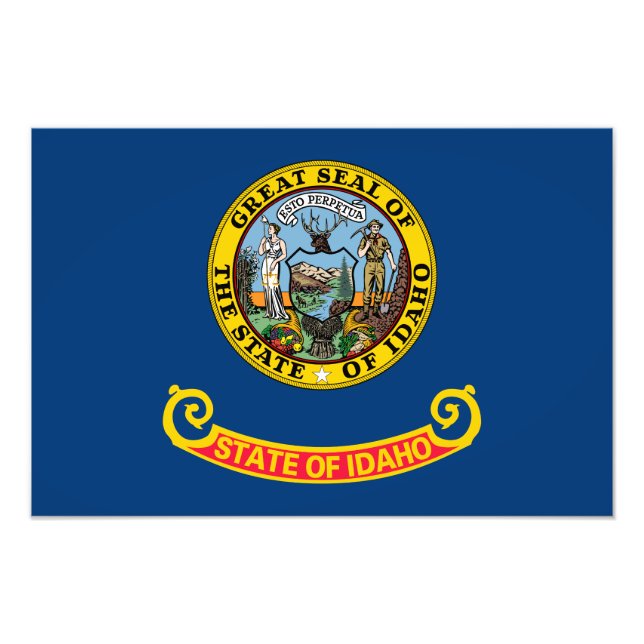 Idaho State Flag Photo Print (Front)