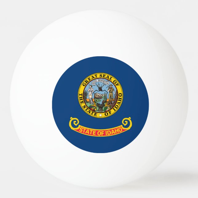 Idaho State Flag Ping Pong Ball (Back)