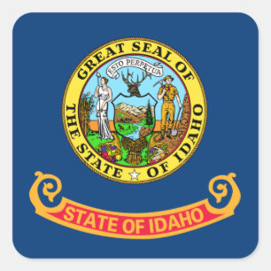 Idaho State Flag Square Sticker