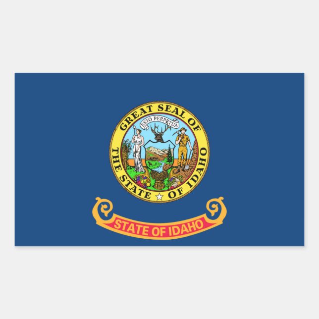 Idaho State flag Sticker (Front)