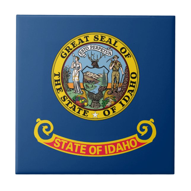 Idaho State Flag Tile (Front)