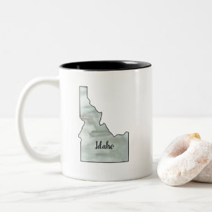 Idaho State Illustration Two-Tone Coffee Mug