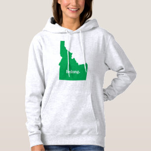 Idaho State Map Belong Hoodie