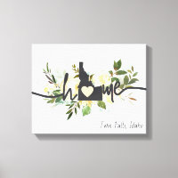 Idaho State Personalized Your Home City Rustic