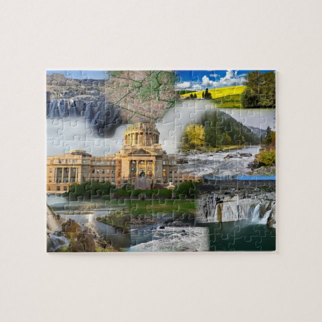 Idaho State Photo Collage 8 Pictures Jigsaw Puzzle (Horizontal)