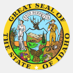 Idaho state seal america republic symbol flag