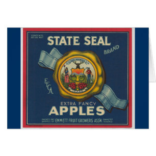 Idaho State Seal Apples