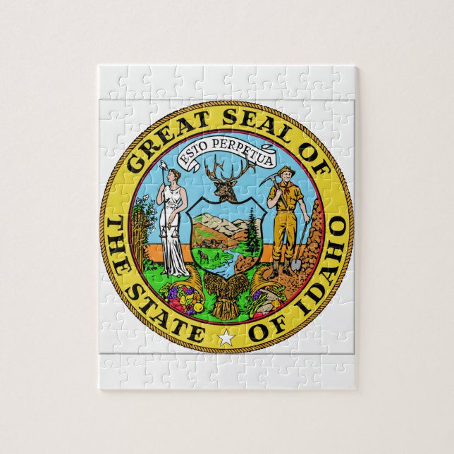 Idaho State Seal Jigsaw Puzzle (Vertical)