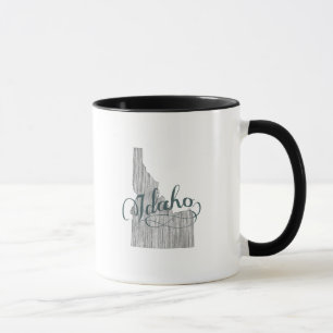 Idaho State Typography Mug