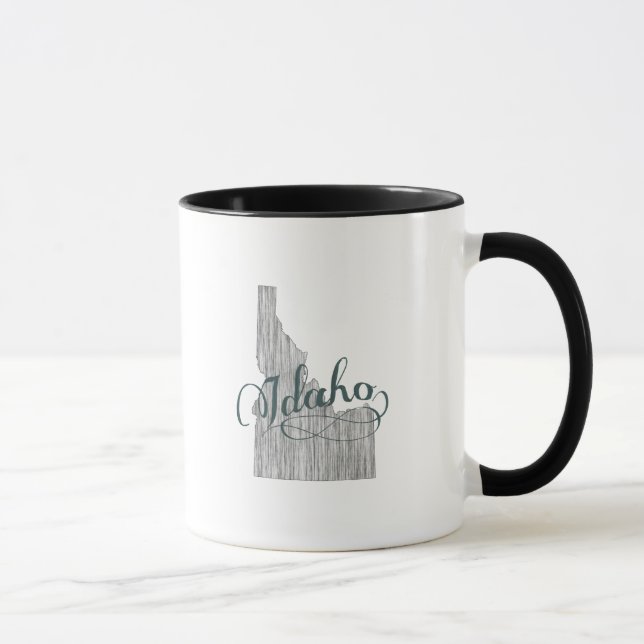 Idaho State Typography Mug (Right)