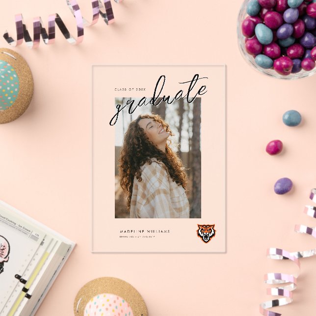 Idaho State University Bengals Spirit Design Acrylic Invitations (Insitu (Celebration))