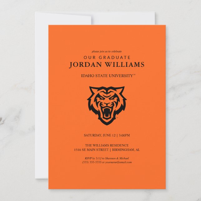 Idaho State University Bengals Spirit Design Announcement (Front)