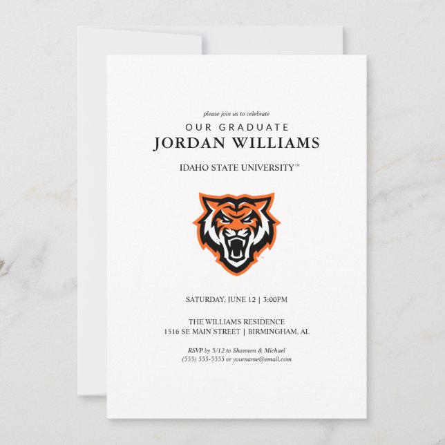 Idaho State University Bengals Spirit Design Announcement (Front)