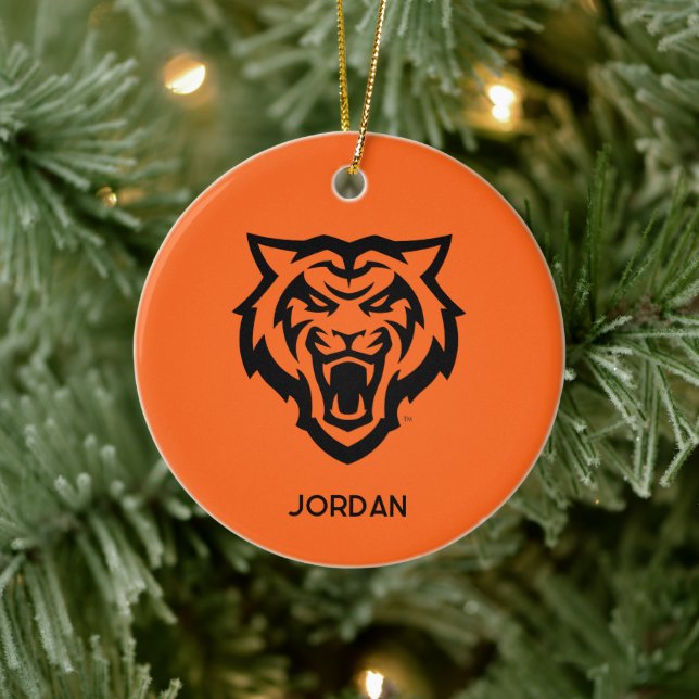 Idaho State University Bengals Spirit Design Ceramic Ornament (Tree)