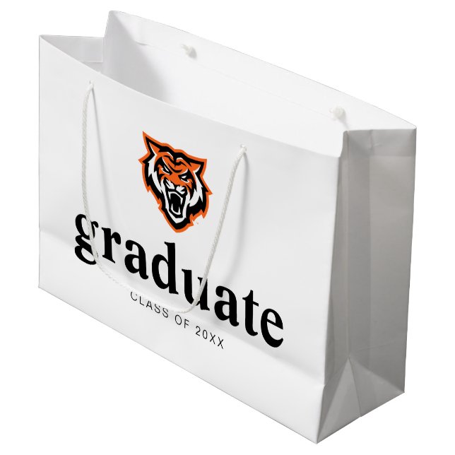 Idaho State University Bengals Spirit Design Large Gift Bag (Front Angled)