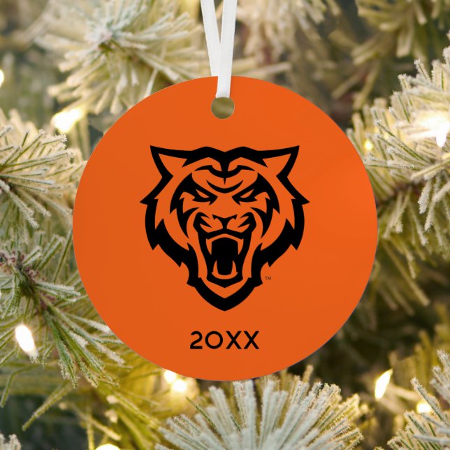 Idaho State University Bengals Spirit Design Metal Ornament (Insitu)