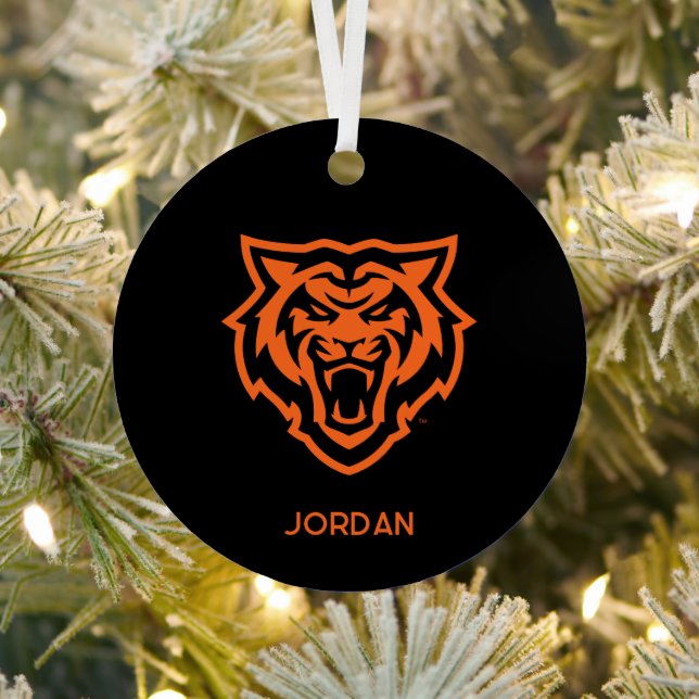 Idaho State University Bengals Spirit Design Metal Ornament (Insitu)