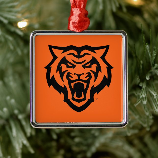 Idaho State University Bengals Spirit Design Metal Ornament (Tree)
