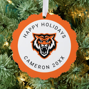 Idaho State University Bengals Spirit Design Ornament Card