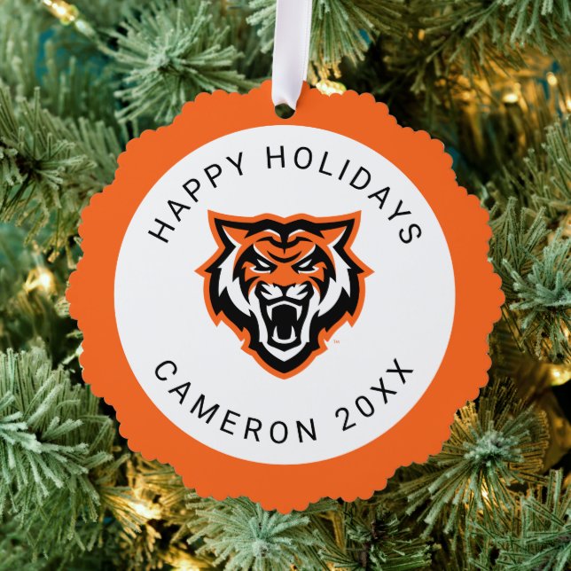 Idaho State University Bengals Spirit Design Ornament Card (Insitu (Tree))