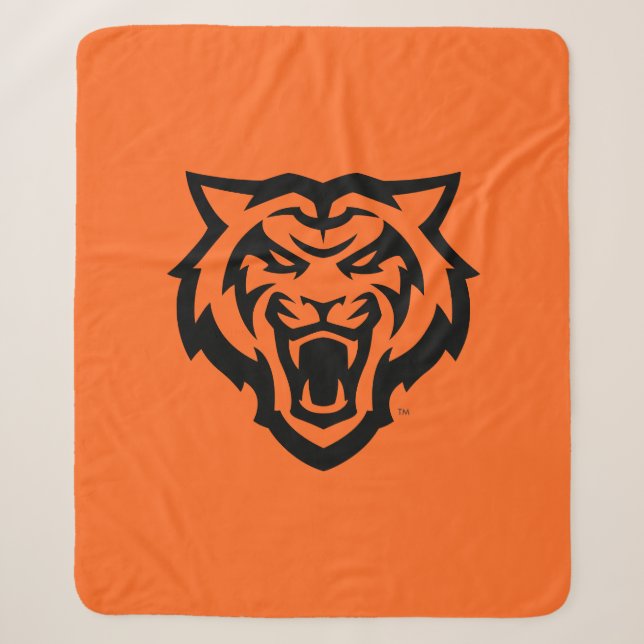 Idaho State University Bengals Spirit Design Sherpa Blanket (Front)
