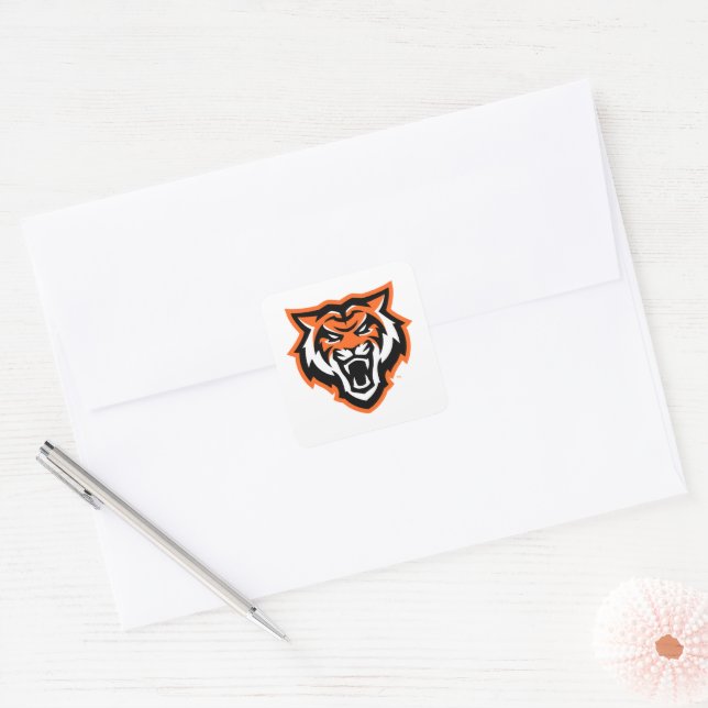 Idaho State University Bengals Spirit Design Square Sticker (Envelope)