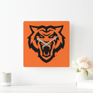 Idaho State University Bengals Spirit Design Square Wall Clock