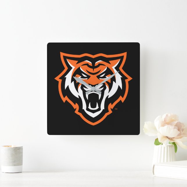 Idaho State University Bengals Spirit Design Square Wall Clock (Home)
