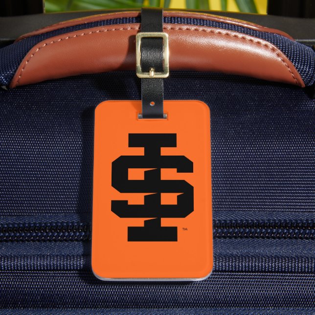 Idaho State University Bold Bengals Logo Luggage Tag (Front Insitu 2)