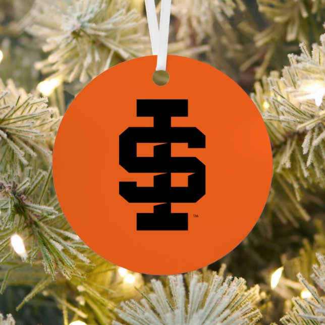 Idaho State University Bold Bengals Logo Metal Ornament (Insitu)