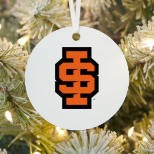 Idaho State University Bold Bengals Logo Metal Ornament