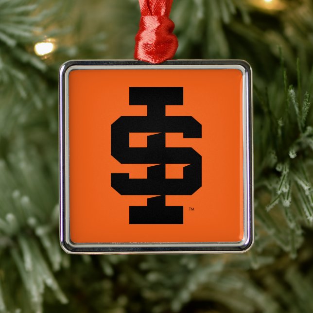 Idaho State University Bold Bengals Logo Metal Ornament (Tree)