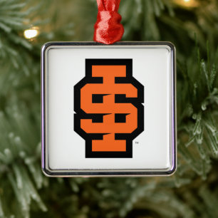 Idaho State University Bold Bengals Logo Metal Ornament