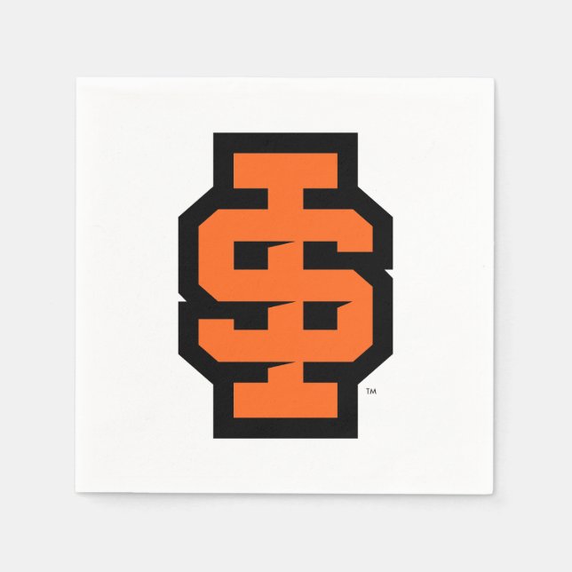 Idaho State University Bold Bengals Logo Napkin (Front)