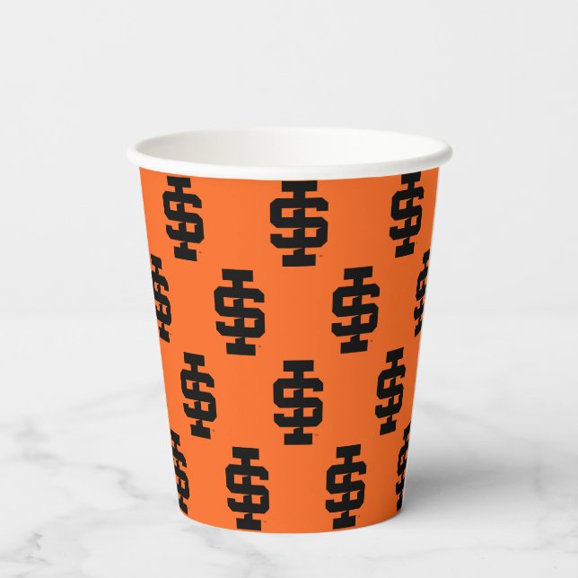 Idaho State University Bold Bengals Logo Paper Cups (Back)