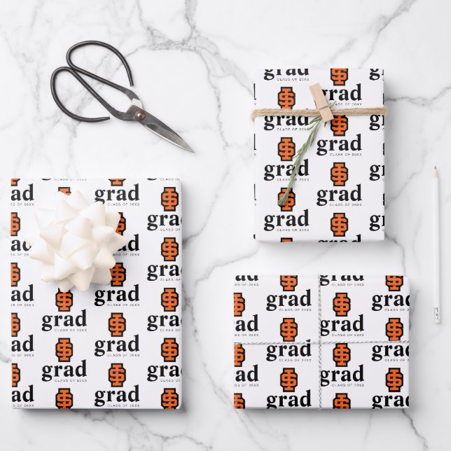 Idaho State University Bold Bengals Logo Wrapping Paper Sheet (Front)