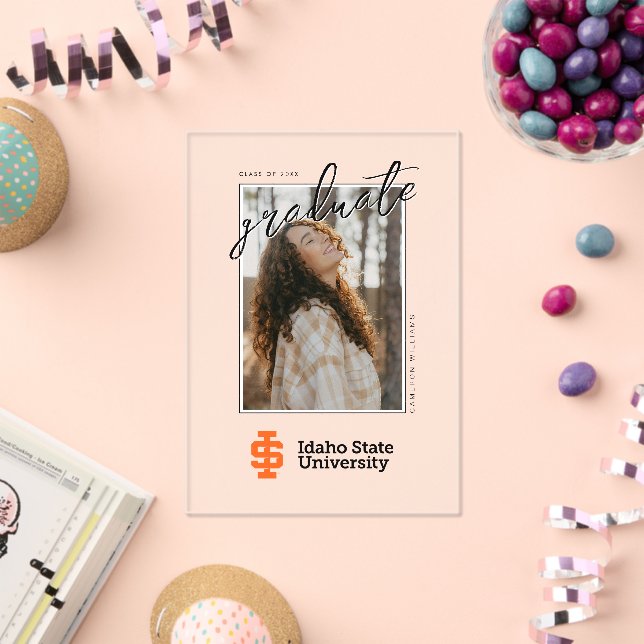 Idaho State University Official Logo Design Acrylic Invitations (Insitu (Celebration))