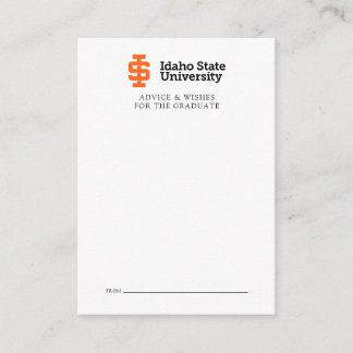 Idaho State University Official Logo Design Card